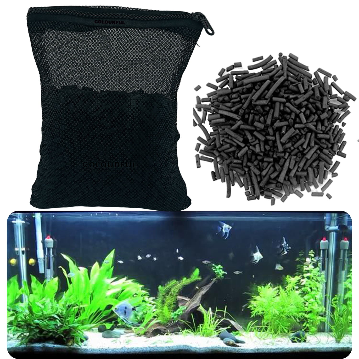 Activated Carbon - 250g with Free Net Bag