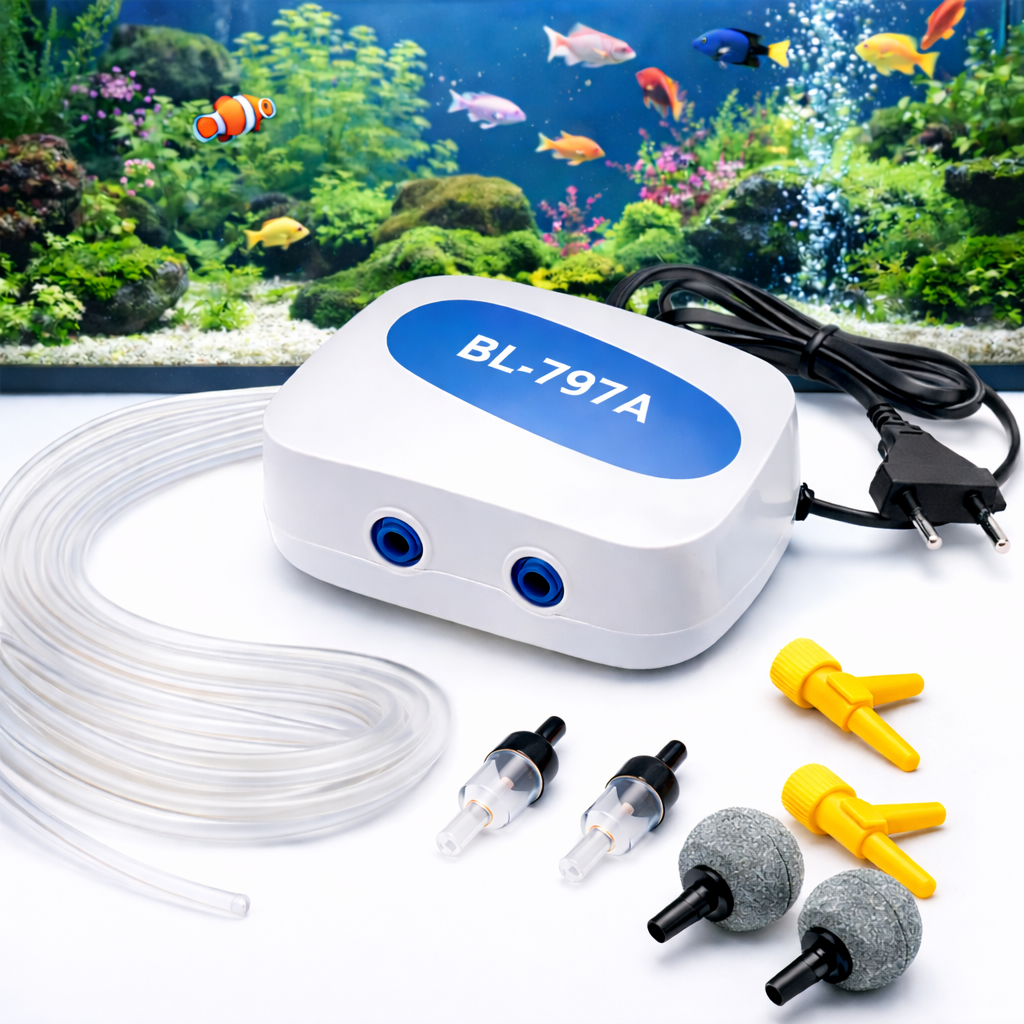 BL-797A silent 2way air pump - Combo-1