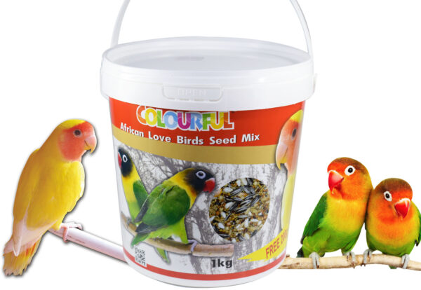 African Love birds Seed Mix 1000g + 200g Free