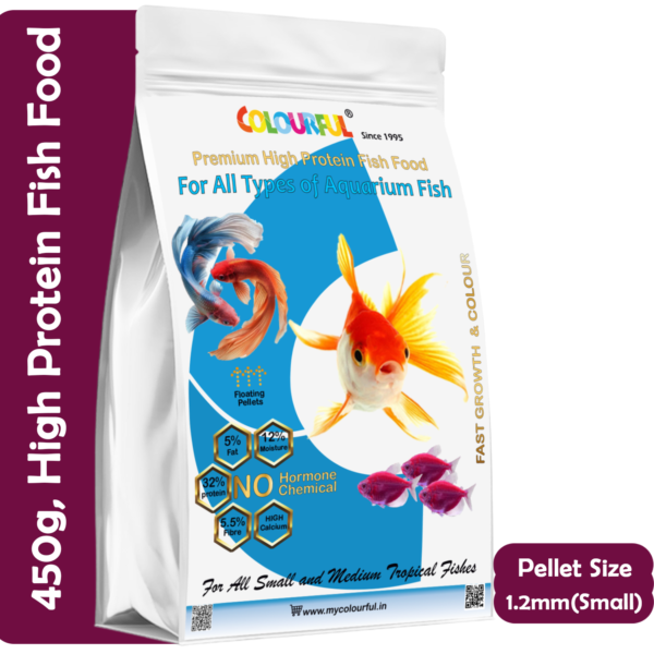 COLOURFUL Hi Protein Fish Food 1.2mm, 450g