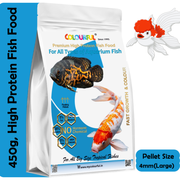 COLOURFUL Hi Protein Fish Food 4mm, 450g