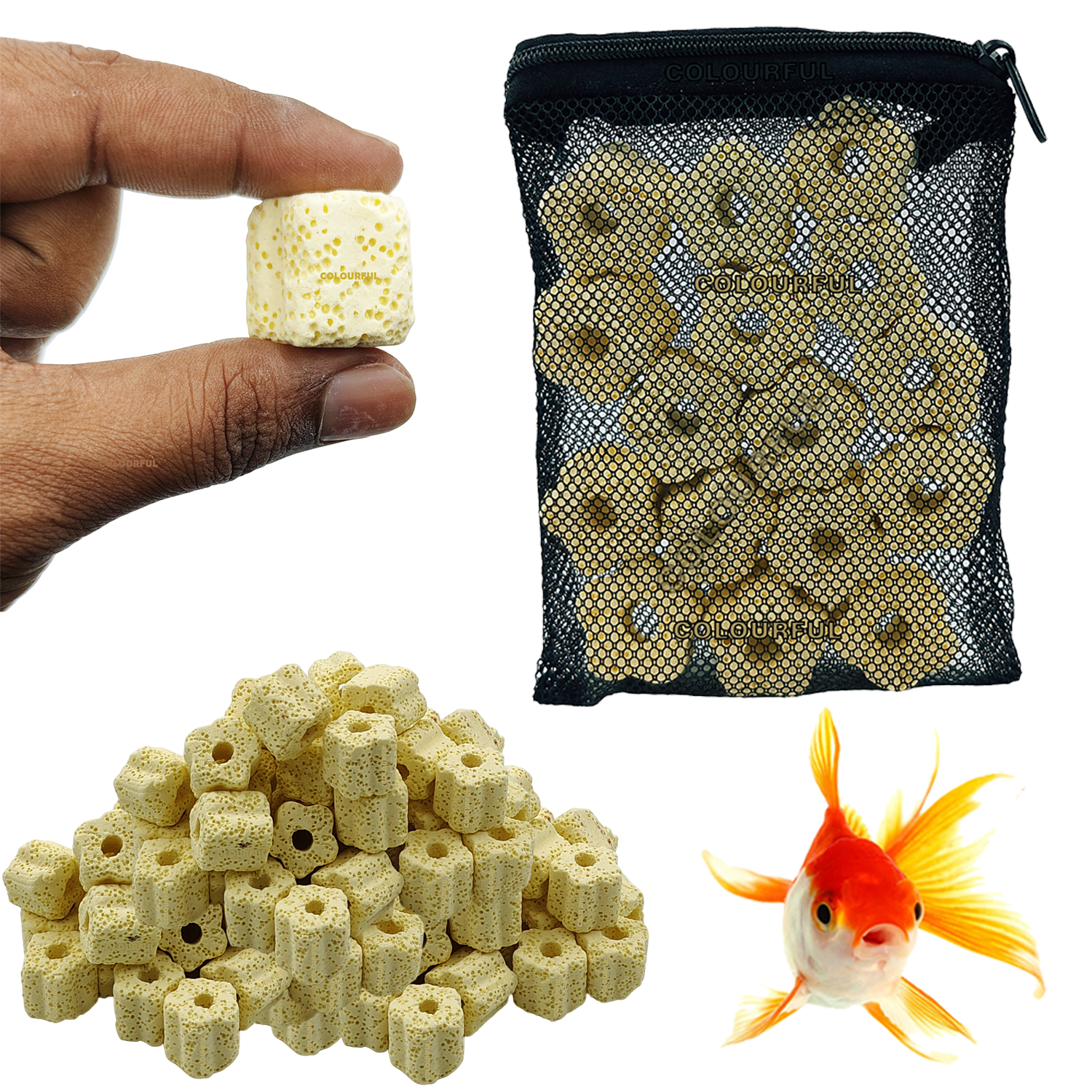 YELLOW CERAMIC FLOWER RINGS, 450g with NB