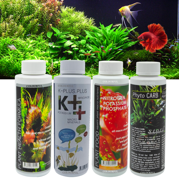 Plant Health 120ml + Plant Food 120ml + K++ 120ml + Phyto Carb 100ml